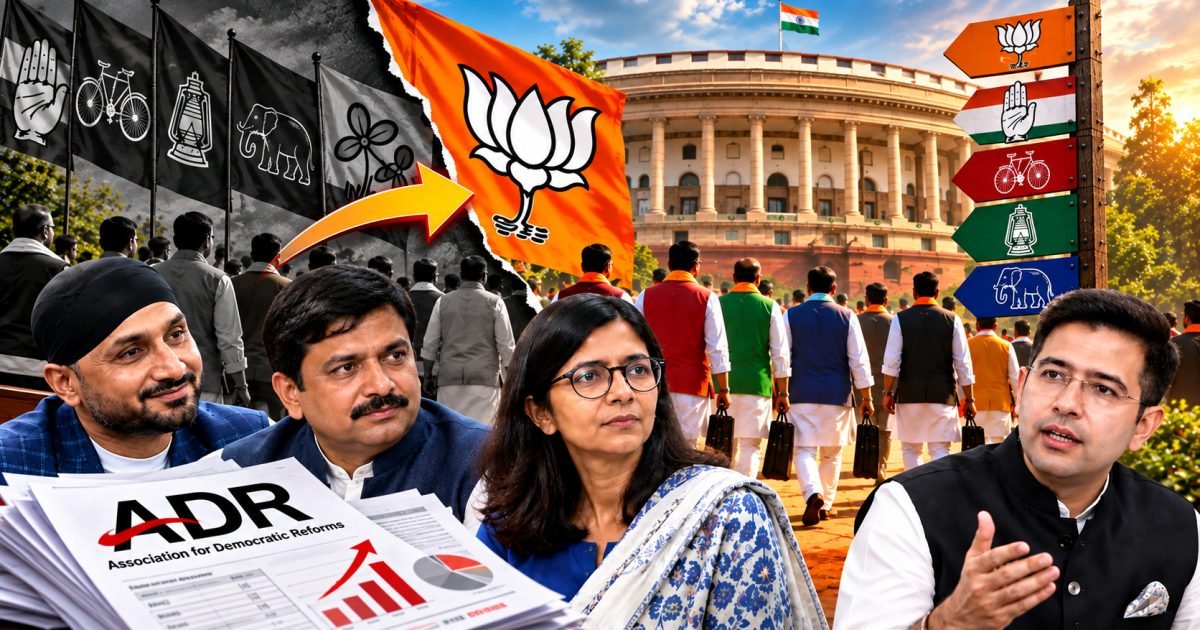 ADR Report : 4 साल में 29 जनप्रतिनिधि बीजेपी में शामिल, 7 राज्यसभा सांसद और 22 विधायक