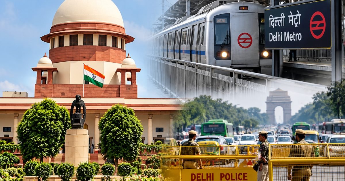 दिल्ली में मेट्रो और सड़कों पर पाबंदियों से सुप्रीम कोर्ट चिंतित, कहा- आम लोगों की आवाजाही न रुके