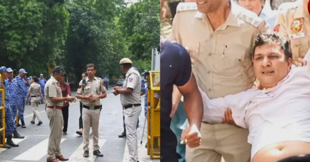 जंतर-मंतर पर CEC के खिलाफ प्रदर्शन तेज आतिशी और संजय सिंह समेत 500 से ज्यादा हिरासत में
